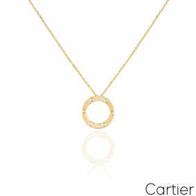 Cartier Yellow Gold Plain Love Pendant B7014200